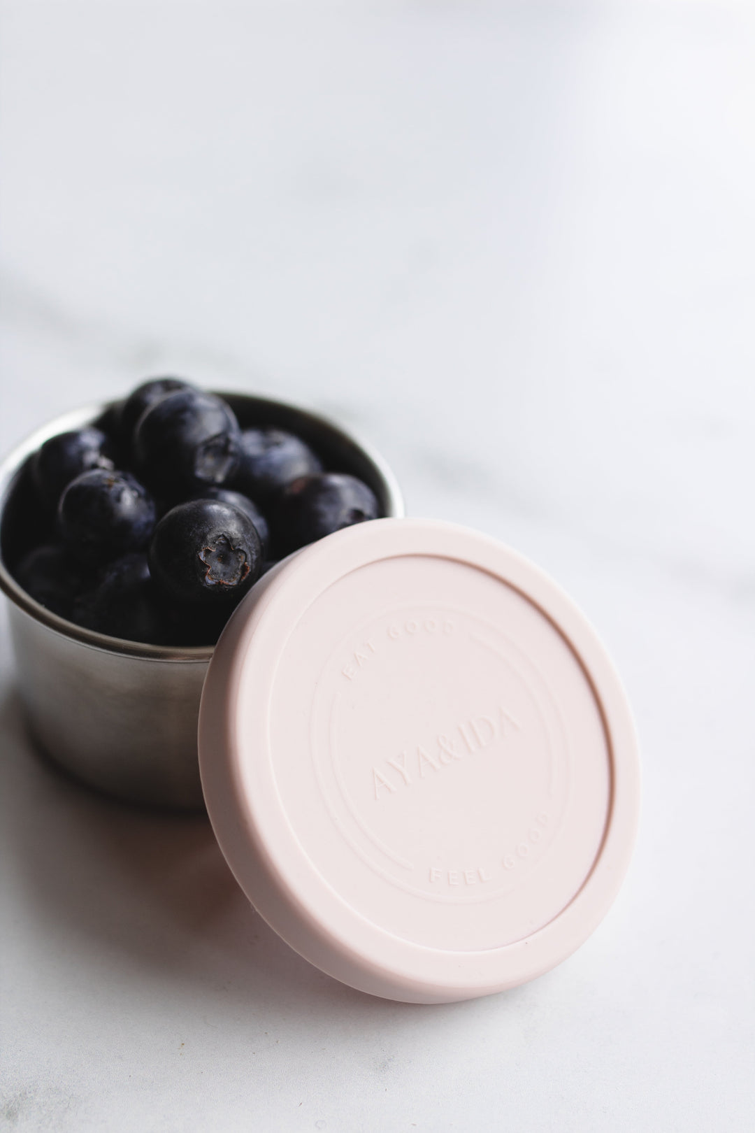 AYA&IDA Snackbehållare - Mörkgrå / Soft Rose - 100ML
