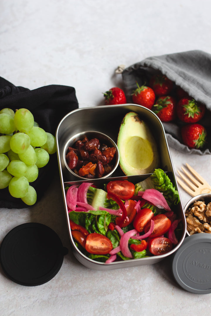 AYA&IDA Lunchbox - Mattsvart - 1000ML