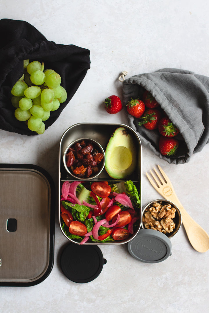 AYA&IDA Lunchbox - Mattsvart - 1000ML