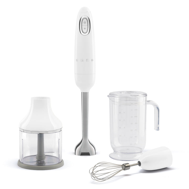 SMEG Stavmixer med tillbehör Vit, Högblank - 50's Style