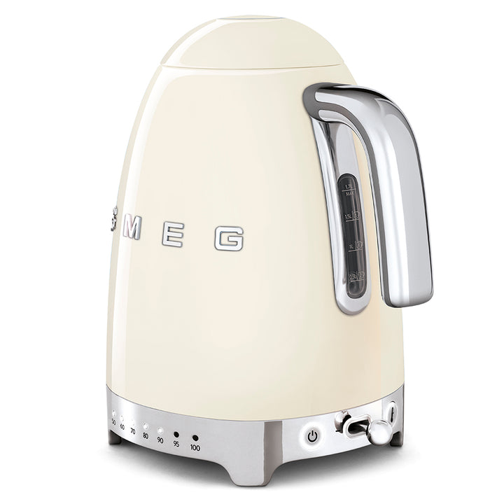 SMEG Vattenkokare med variabel temperatur Creme, Högblank - 50's Style