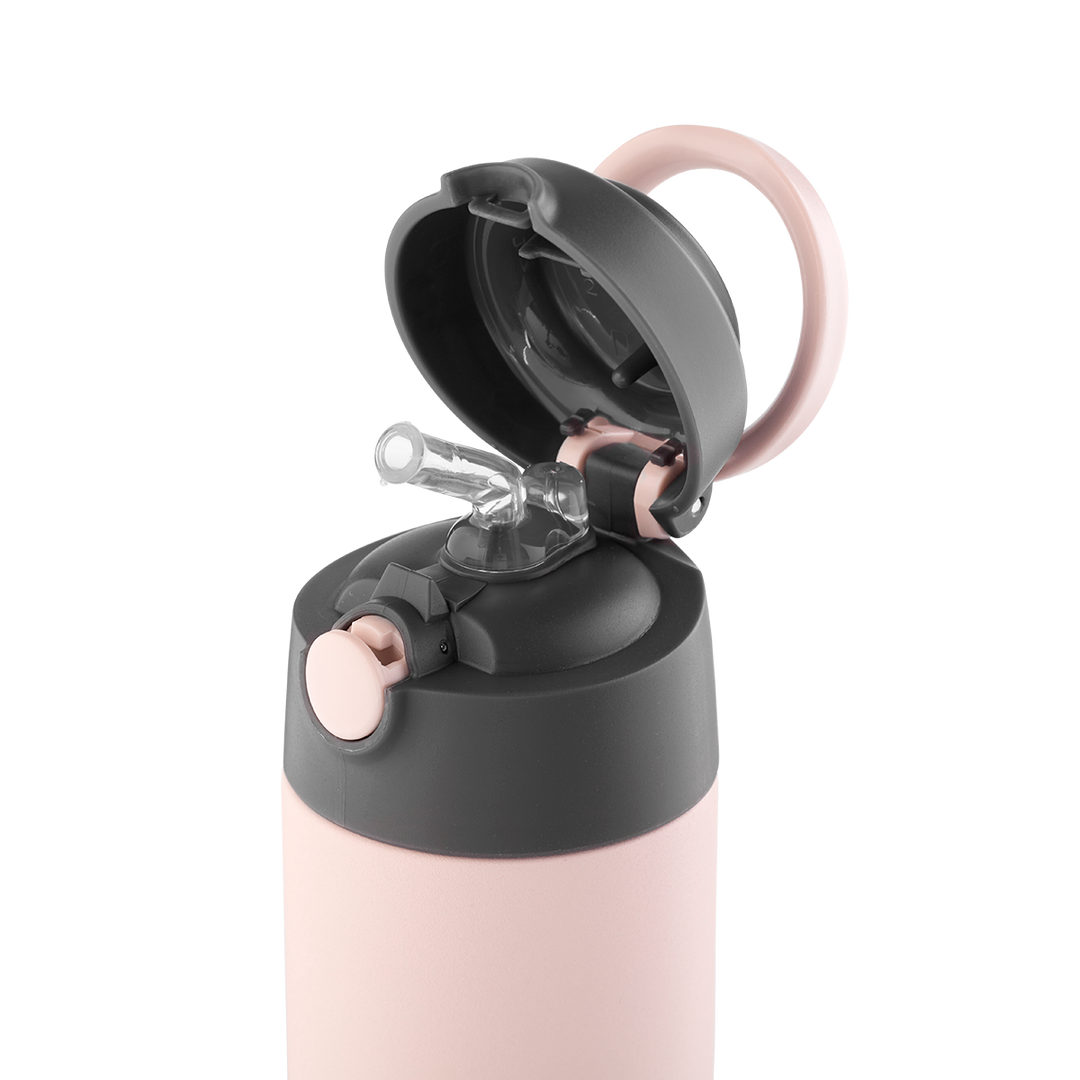 AYA&IDA Sugrörflaska för barn - Soft Rose - 350ML