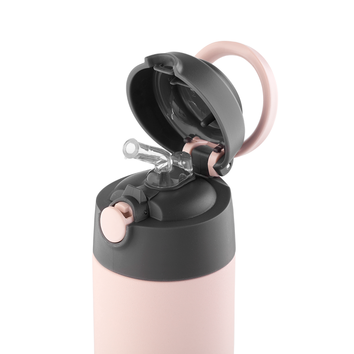 AYA&IDA Sugrörflaska för barn - Soft Rose - 350ML