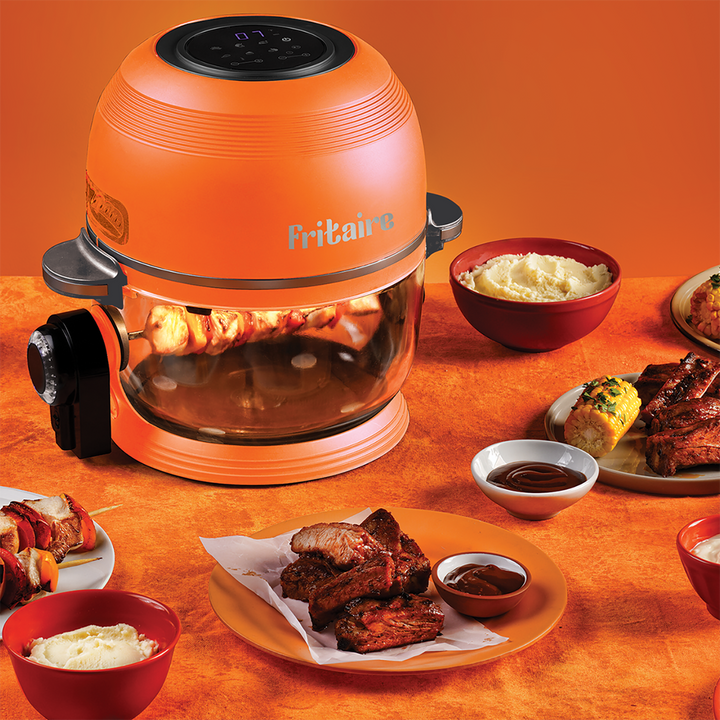 Fritaire Air Fryer med 4,8 Lglasskål Orange