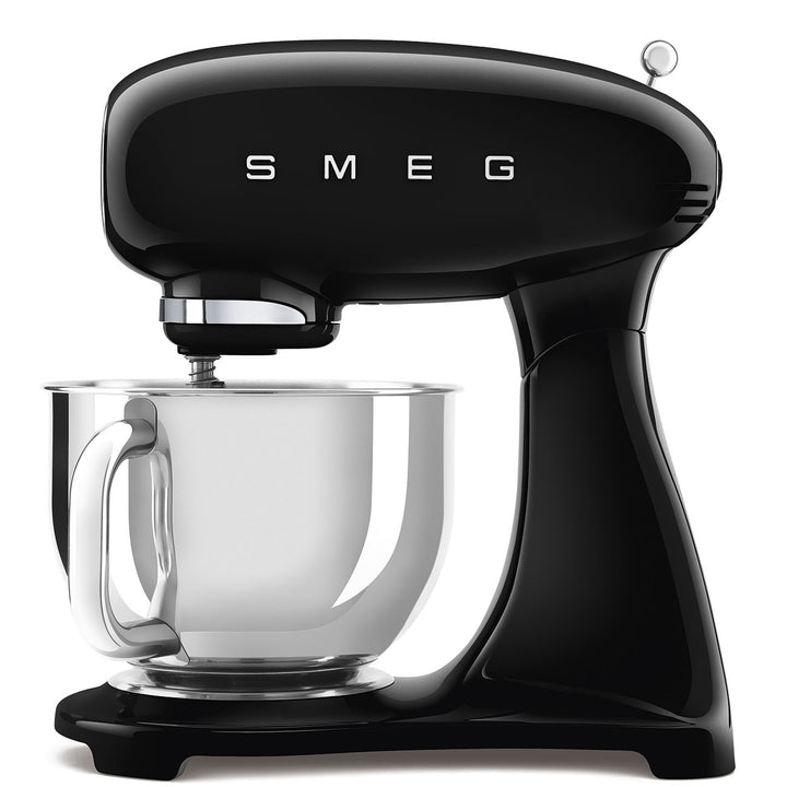 SMEG Helfärgad köksmaskin Svart, Högblank - 50's Style