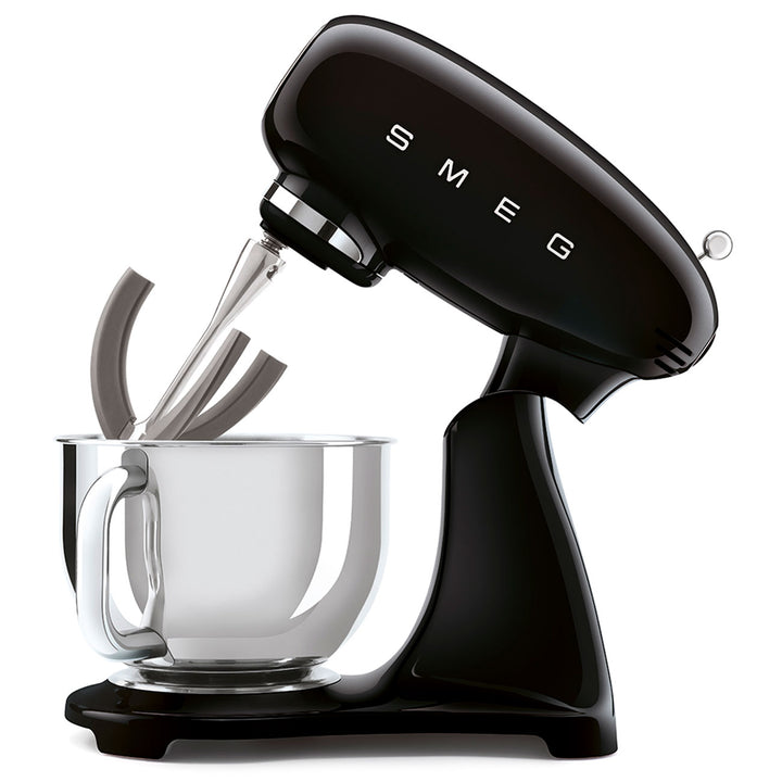 SMEG Helfärgad köksmaskin Svart, Högblank - 50's Style