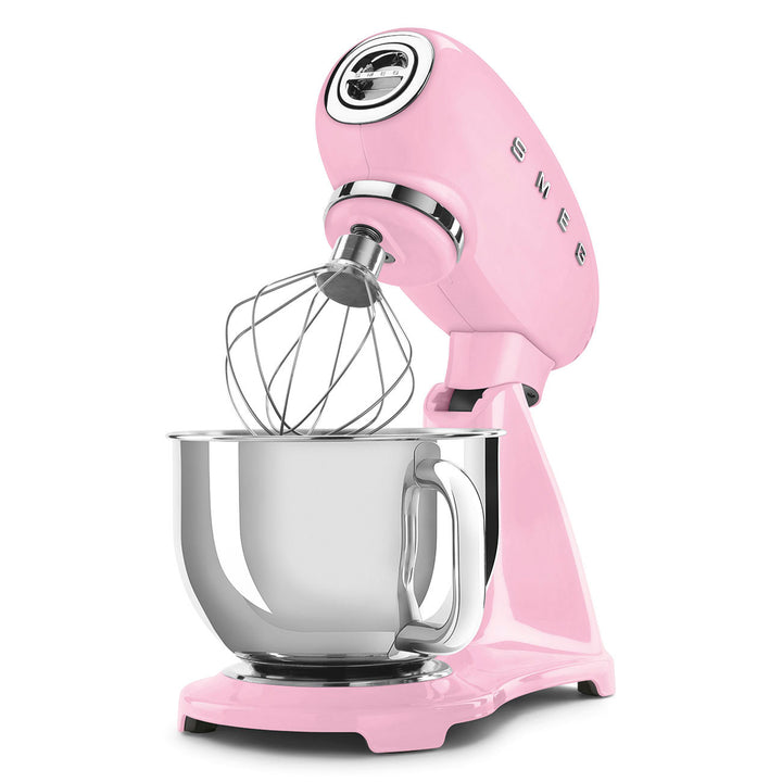SMEG Helfärgad köksmaskin Rosa, Högblank - 50's Style