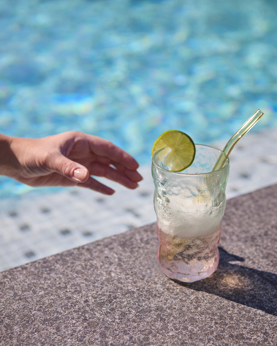 COCKTAIL Glas, Grön/rosa, 4-Pack