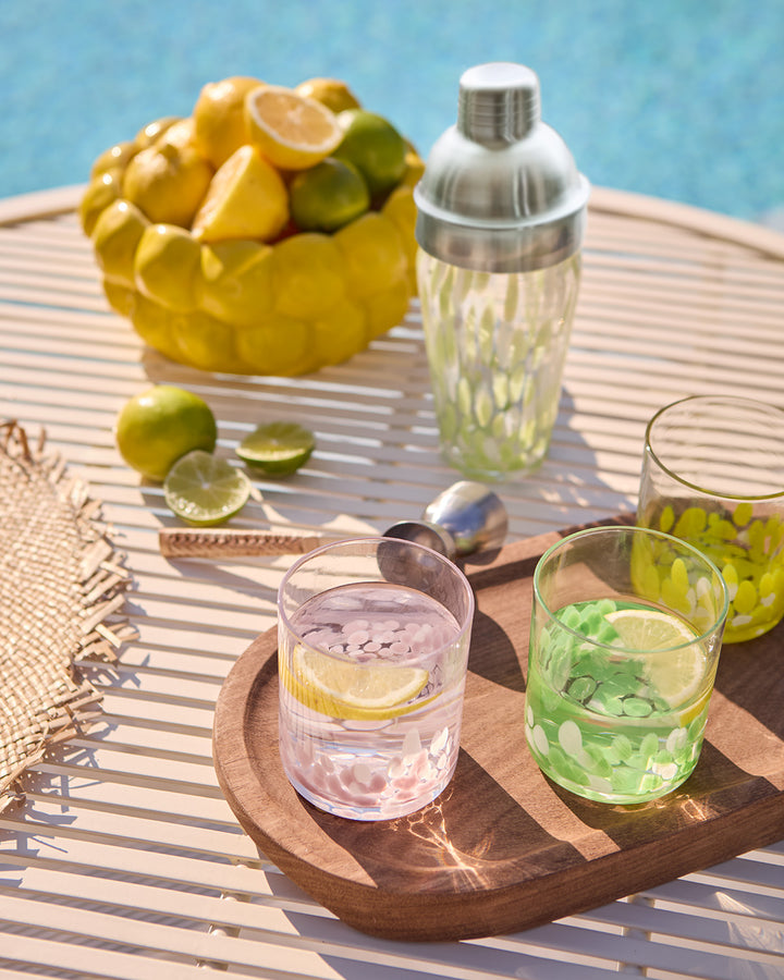 COCKTAIL Glas, Klar/rosa, 4-Pack