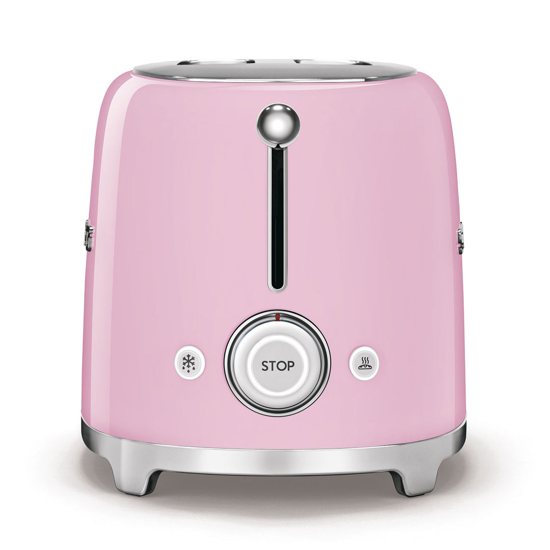 SMEG Brödrost för 4x2 skivor Rosa, Högblank
