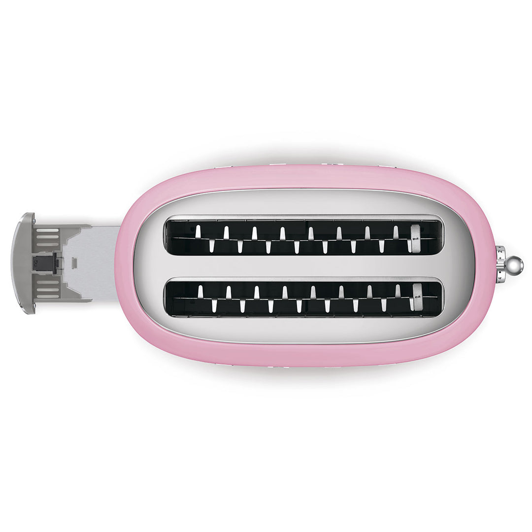 SMEG Brödrost för 4x2 skivor Rosa, Högblank