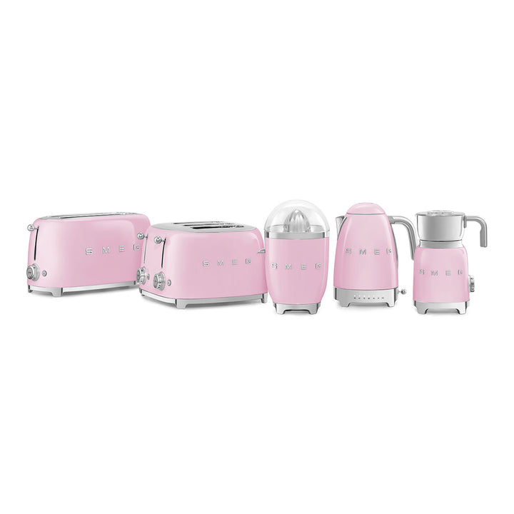 SMEG Brödrost för 4x2 skivor Rosa, Högblank