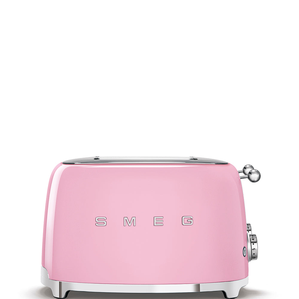 SMEG Brödrost för 4x2 skivor Rosa, Högblank