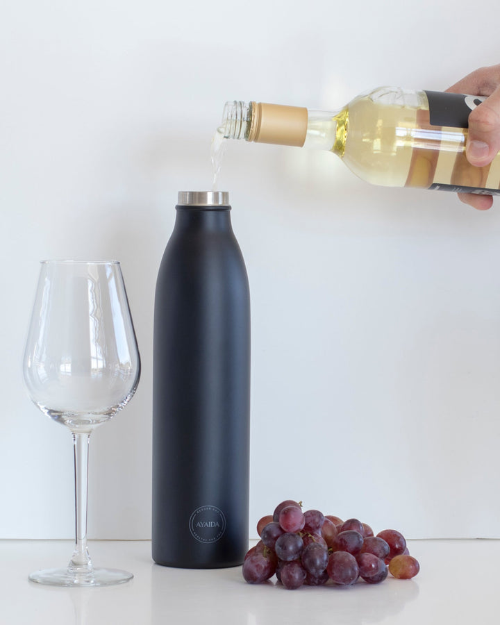 AYA&IDA Dricksflaska - Mattsvart - 750ML