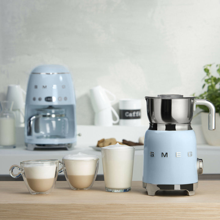SMEG Mjölkskummare Pastellblå, Högblank - 50's Style