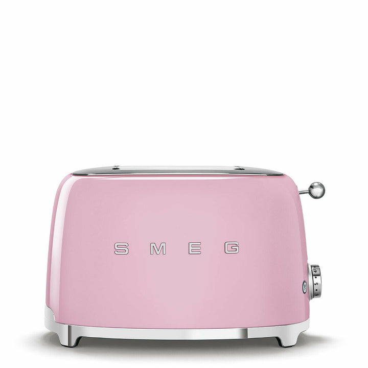 SMEG Brödrost för 2 skivor Rosa, Högblank