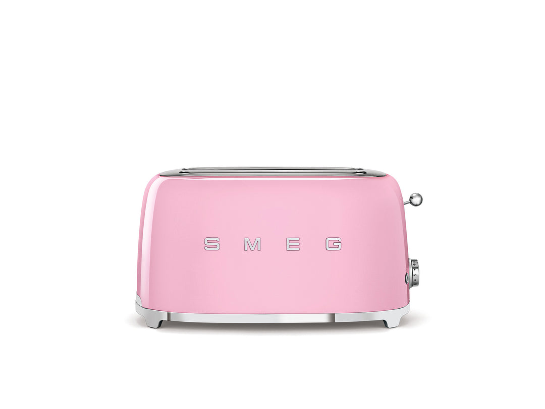 SMEG Brödrost för 4x2 skivor Rosa, Högblank