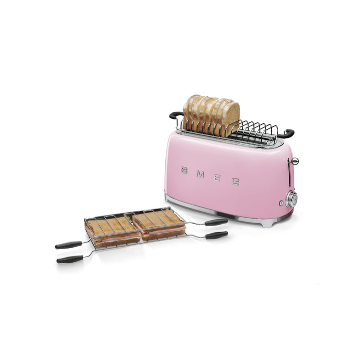 SMEG Brödrost för 4x2 skivor Rosa, Högblank