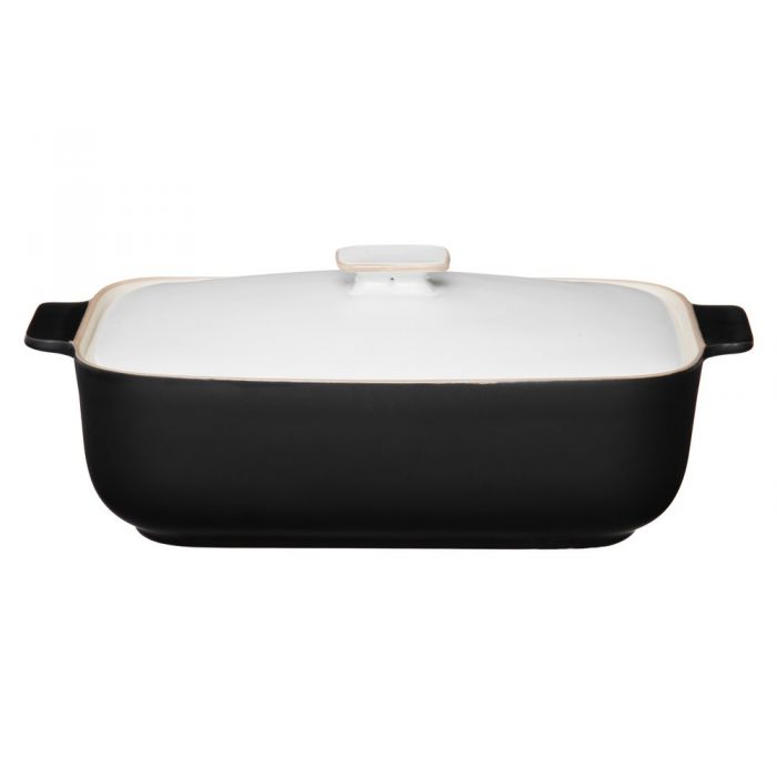 MAKU Ugnsform, keramisk, med lock 2 L