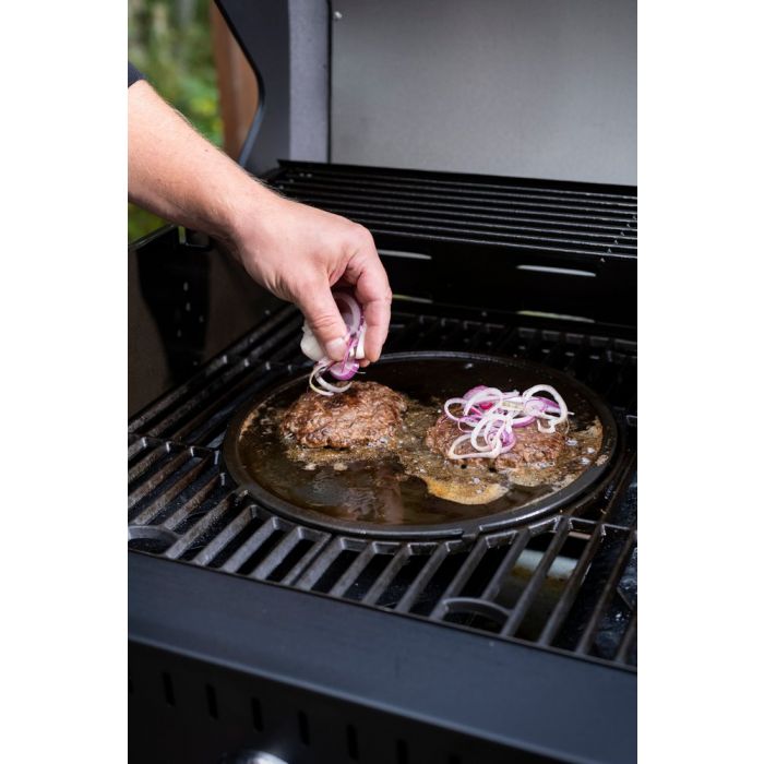Mustang Grillplatta, gjutjärn, kompatibel med Multigrill, diam. 30,5 cm