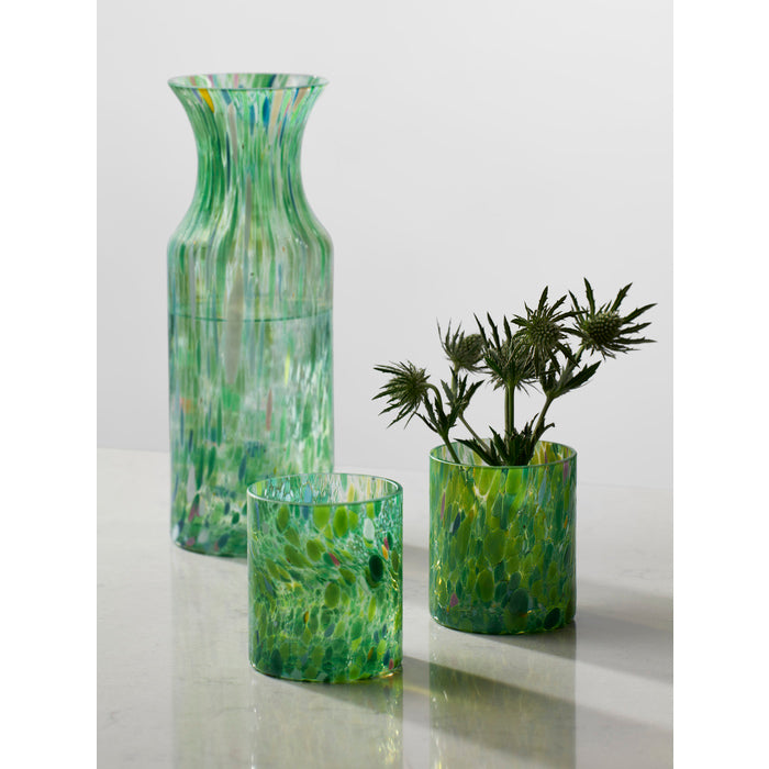 Magnor - Swirl karaff/vas grön multi 1,4 l / 27 cm