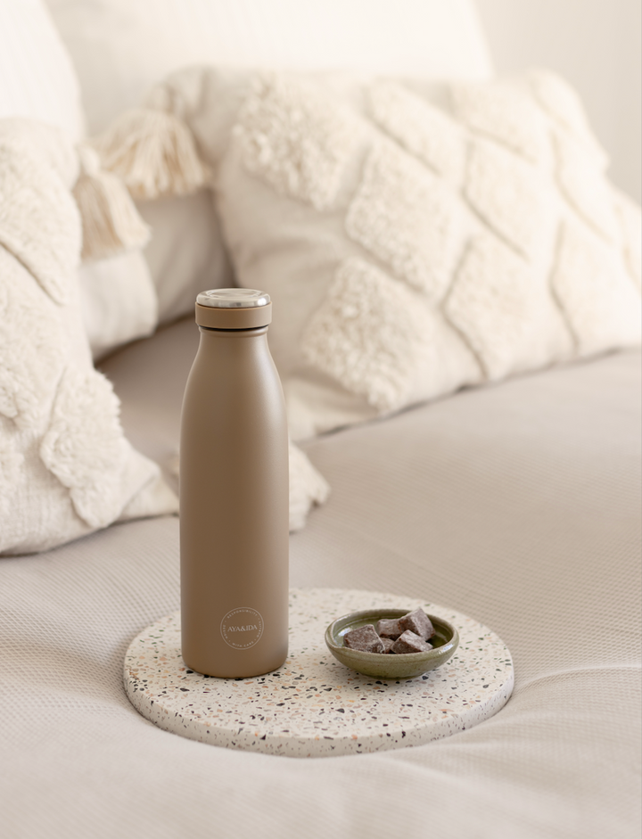 AYA&IDA Dricksflaska - Dusty Brown - 500ML