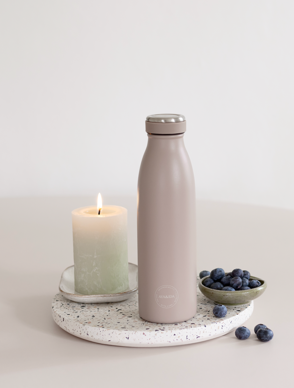AYA&IDA Dricksflaska - Dusty Rose - 500ML