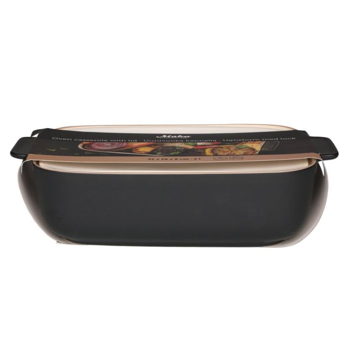 MAKU Ugnsform, keramisk, med lock 2 L