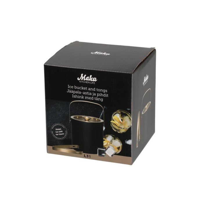 MAKU Kärl och tång för isbitar 1,3 L
