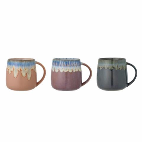 Bloomingville Cloe Mug, Blue, Stoneware, 2-Pack