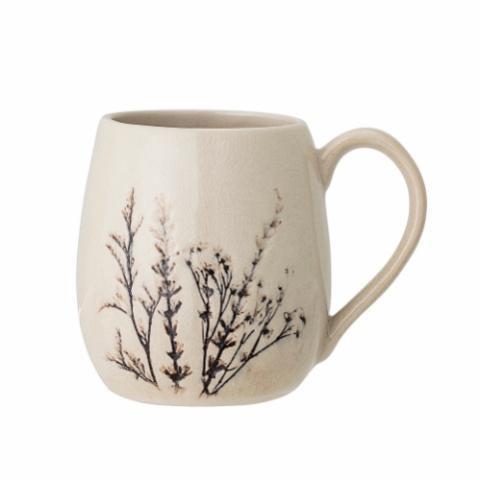 Bloomingville Bea Mug, Nature, Stoneware, 6-Pack