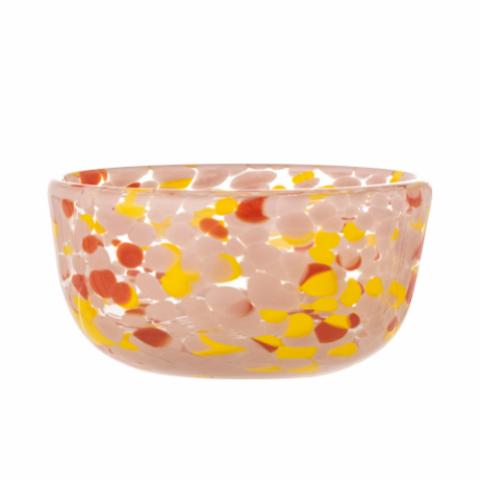 Bloomingville Lilya Bowl, Rose, Glass, 6-Pack
