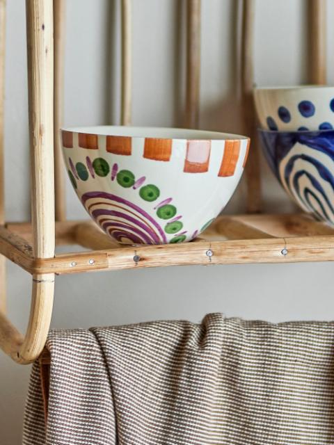 Bloomingville Shama Bowl, Green, Stoneware, 6-Pack