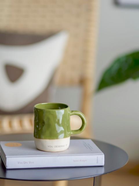 Bloomingville Neo Mug, Green, Stoneware, 2-Pack