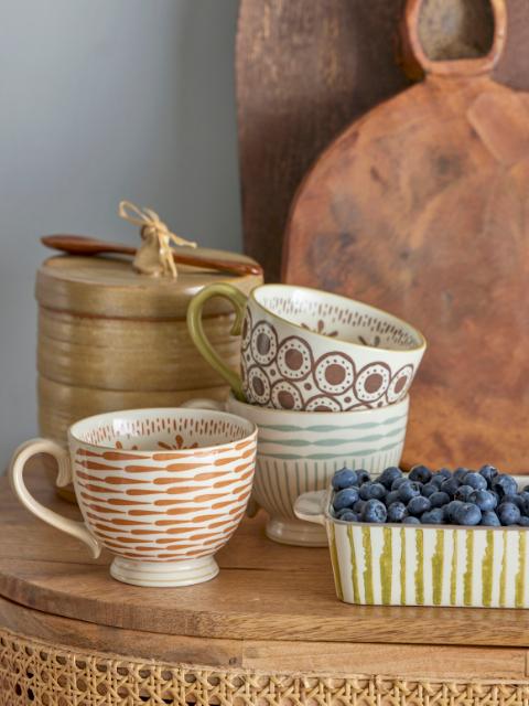 Bloomingville Maple Mug, Green, Stoneware, 6-Pack