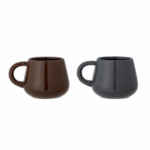 Bloomingville Noela Mug, Brown, Stoneware, 6-Pack