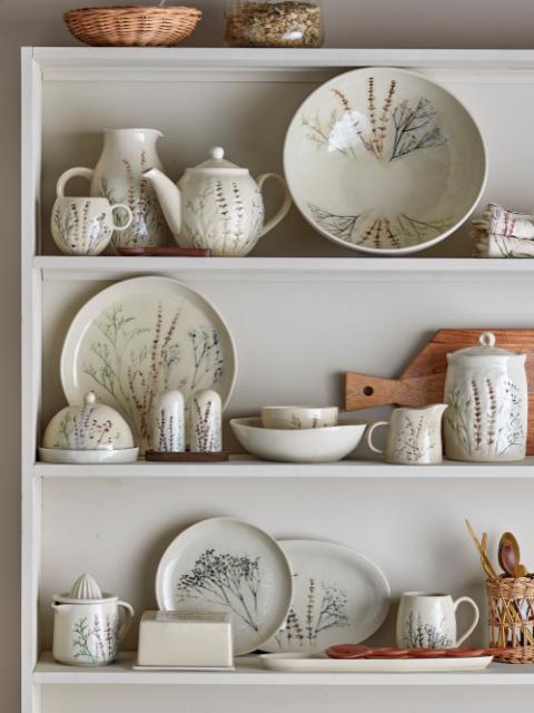 Bloomingville Bea Bowl, Nature, Stoneware, 6-Pack