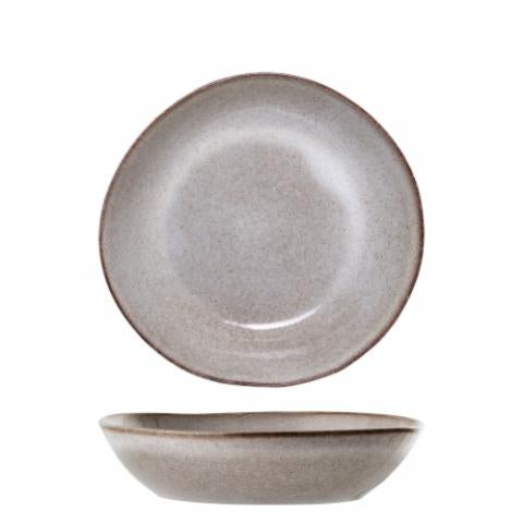 Bloomingville Sandrine Plate Deep, Nature, Stoneware, 2-Pack