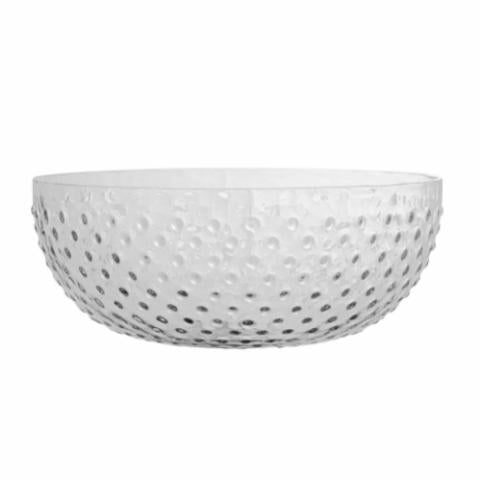 Bloomingville Justina Bowl, Clear, Recycled Glass