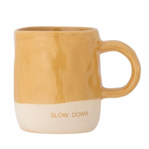 Bloomingville Neo Mug, Yellow, Stoneware, 2-Pack