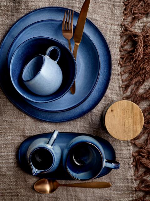 Bloomingville Sandrine Mug, Blue, Stoneware, 2-Pack