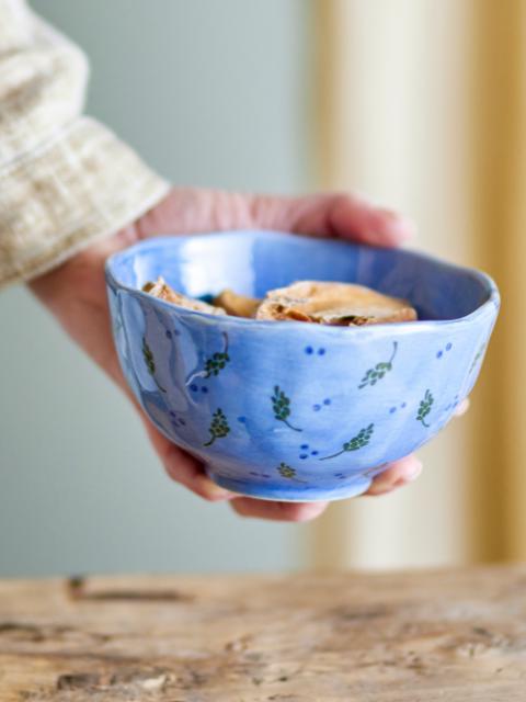 Bloomingville Pippine Bowl, Blue, Stoneware, 6-Pack