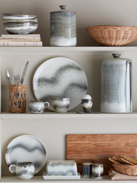 Bloomingville Paula Breakfast Set, Grey, Stoneware
