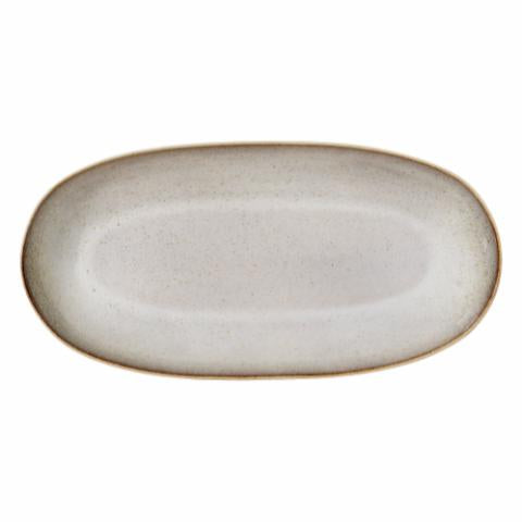 Bloomingville Sandrine Serving Plate, Nature, Stoneware