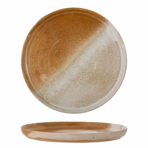 Bloomingville Dahlia Serving Plate, Brown, Stoneware