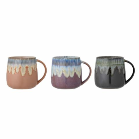 Bloomingville Cloe Mug, Blue, Stoneware, 2-Pack