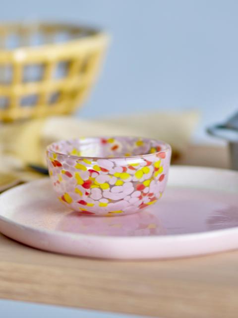 Bloomingville Lilya Bowl, Rose, Glass, 6-Pack