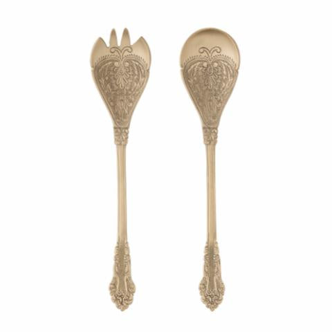 Bloomingville  Salad Servers, Brass, Brass