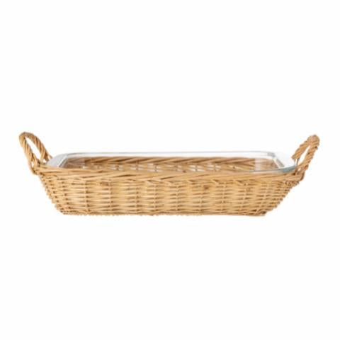 Bloomingville Mariam Oven Dish w/Basket, Clear, Glass