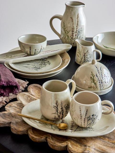 Bloomingville Bea Bowl, Nature, Stoneware, 6-Pack